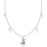 Thomas Sabo Charm Club Charming Fox Necklace - Silver/Multicolour