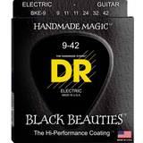 DR Strängar DR Strings BKE-9 Black Beauties black el-gitarrsträngar, 009-042