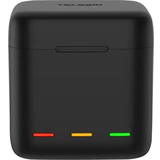 Telesin Batteriladdare med förvaring för batterier microSD Trippel för GoPro Hero11/10/9 Black