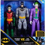 Batman robin leksaker Spin Master Batman actionfigurer 3-pack Batman och Robin vs The Joker 30 cm