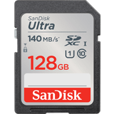 128 GB - SDXC Minneskort & USB-minnen SanDisk Ultra SDXC Class 10 UHS-I U1 A1 140MB/s 128GB