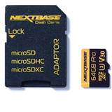 Minneskort Nextbase Pro microSDXC Class 10 U3 V30 100/70 MB/s 64GB +SD Adapter