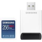 Samsung 256 GB Minneskort Samsung PRO Plus SD-card USB Card Reader 160/120MB 256GB