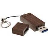 InLine USB-minnen InLine Woodline walnut 8GB USB 3.0