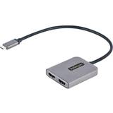 Kablar StarTech USB-C to Dual HDMI MST HUB Dual HDMI 60Hz Type C