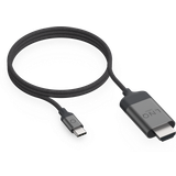 Gråa - HDMI-kablar - USB C-HDMI Bigbuy Tech USB-C Till