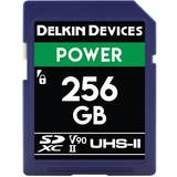 Delkin SDXC Minneskort & USB-minnen Delkin Power SDXC Class 10 UHS-II U3 V90 300/250Mb/s 256GB