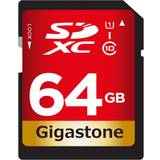 Gigastone Minneskort & USB-minnen Gigastone 64 GB SDXC minneskort UHS-I U1 klass 10, upp till 80 MB/s för digitalkameror Canon Sony Nikon Olympus PC