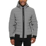 DKNY Quilted Hooded Bomber Jacket