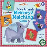 Eeboo Sällskapsspel Eeboo Game Memory and Matching Nice Animals (EPRENCA