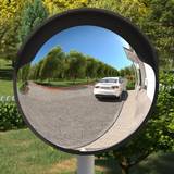Polykarbonat Inredningsdetaljer vidaXL Outdoor Convex Traffic Mirror Black Wall Mirror