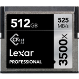 LEXAR Minneskort LEXAR Pro 3500X Cfast (VPG-130) R525/W445 512GB