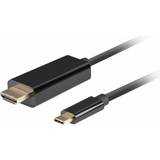 Lanberg USB-kabel Kablar Lanberg HDMI-USB C 0.5m