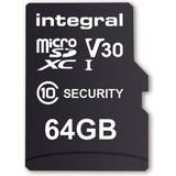 Integral Compact Flash Minneskort & USB-minnen Integral MicroSDXC Class 10 UHS-I V30 100/60 MB/s 64GB
