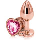 NS Novelties Vibratorer Sexleksaker NS Novelties Rear Assets Rose Gold Heart Small Pink in stock
