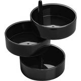 Premier Housewares Inredningsdetaljer Premier Housewares Black 3Pc Rotary Storage Tray Storage Box