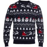 Flickor Jultröjor Barnkläder Jule Sweaters Kid's Stylish Christmas Sweater - Navy Blue