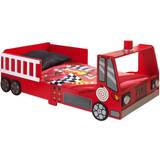 Furniturebox Sängar Furniturebox Joyful Fire Truck 77x147cm