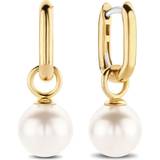 Ti Sento Milan Earrings - Gold/Silver/Pearl