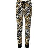 Versace Jeans Couture Byxor Versace Jeans Couture Couture Logo Brush Gold Sweatpants - Black