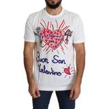 Dolce & Gabbana Herr T-shirts Dolce & Gabbana Saint Valentine Hearts Print Men's T-shirt