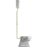 Toalett p lås Lavabo Retro High toilet, P-lås, hvid m. messing