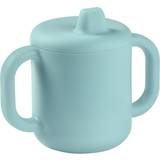 Beaba Muggar Beaba Silicone learning cup Kopp med lock Blue 170 ml