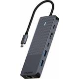 Kablar Rapoo Multiport USB-C UCM-2002 6-i-1 USB-C-Adapter