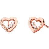 Roséguld Örhängen Michael Kors Luxe Brilliance Earrings - Rose Gold/Transparent