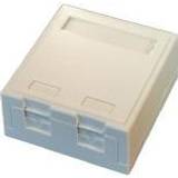 EFB Elektronik Officebox for 2 RJ45 Keystone Konnektor, hvid