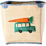 Cars - Natur Förvaring Rice Large Raffia Basket Van and Carrot
