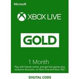 Xbox live gold Microsoft Xbox Live Gold Membership Card 1 Month