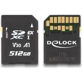 DeLock Minneskort DeLock Flash-minneskort 512GB Video Class V30 UHS-I U3 SD (54092)