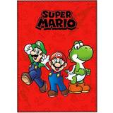 Multifärgade Filtar Barnrum Nintendo Super Mario Fleece Blanket 100x140cm 100x140cm