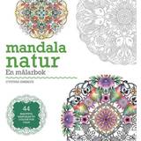 Målarböcker Mandala natur en målarbok