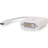 CablesToGo Kablar CablesToGo C2G USB-C To DVI-D Video Converter USB Adapter - White USB-C