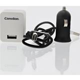 Batterier & Laddbart Camelion USB-laddare Lightning Apple och Micro-USB 230/12V