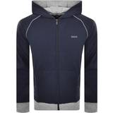 Hugo Boss Herr Jackor Hugo Boss Piping And Logo with Stretch-Cotton Hooded Jacket