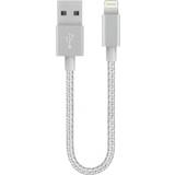SiGN USB 5V, 2.1A iPhone & iPad Silver/Nylon, 25cm 1.5m