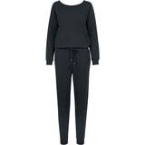 Bomull - Dam Jumpsuits & Overaller Urban Classics Ladies Long Sleeve Terry Jumpsuit Träningsoverall Dam