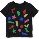 Stella McCartney Överdelar Stella McCartney Kid's Cotton Shape Print T-shirt - Black w Print/Glitter