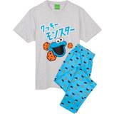 S Nattplagg Sesame Street Cookie Monster Pyjama Set - Blue