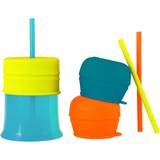 Boon Orange Barn- & Babytillbehör Boon SNUG STRAW Mugg inklusive 3-pack lock och sugrör, det läckfria koppsetet för hem och resor. För barn från 12 månader, BPA-fri, ftalat- och PVC-fri, den perfekta presenten till föräldrar