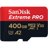 400 GB Minneskort & USB-minnen SanDisk Extreme Pro microSDXC Class 10 UHS-I U3 V30 A2 200/140MB/s 400GB +SD Adapter