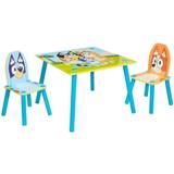 Multifärgade Möbelset Barnrum Bluey Kids Table & 2 Chairs Set