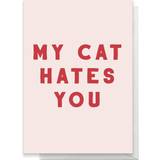 Festprodukter My Cat Hates You Greetings Card Standard Card