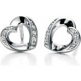 Fiorelli Örhängen Fiorelli Clear Cubic Zirconia Ribbon Hearts Earrings E5085C