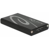 DeLock Hårddiskar DeLock mSATA SSD-hårddiskhållare med USB 3,0