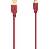 Kablar Hama Cable USB-C Flexi-Slim USB-A-USB-C Gold Red