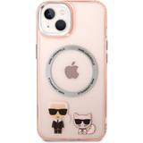 Karl Lagerfeld Mobiltillbehör Karl Lagerfeld iPhone 14 Plus Skal & Choupette MagSafe Rosa